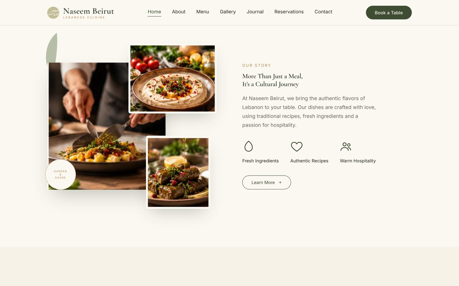 Story section — “More than just a meal”